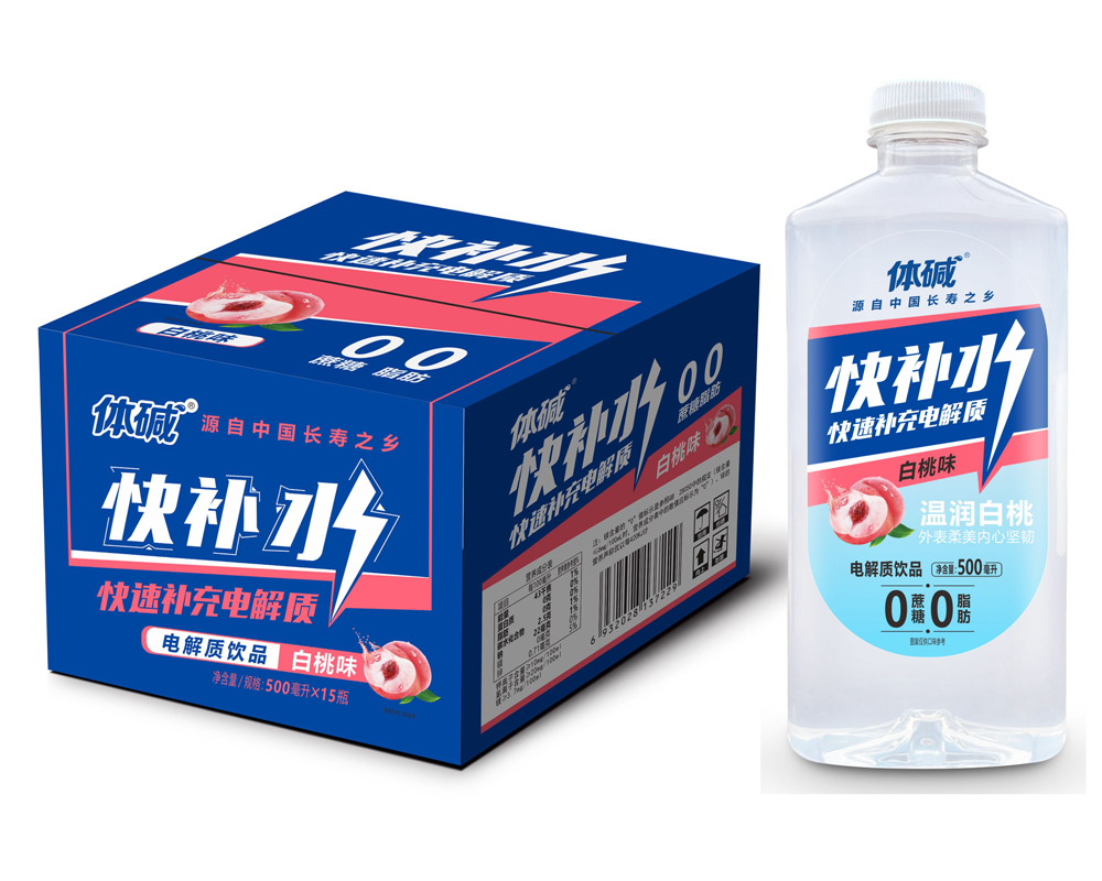 500ML白桃快补水
