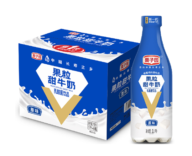 1L果粒甜牛奶升级版